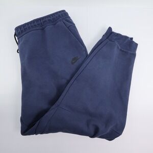Nike Tall Lounge Pants 4XL Mens Blue Casual Drawstring Tech Fleece Joggers